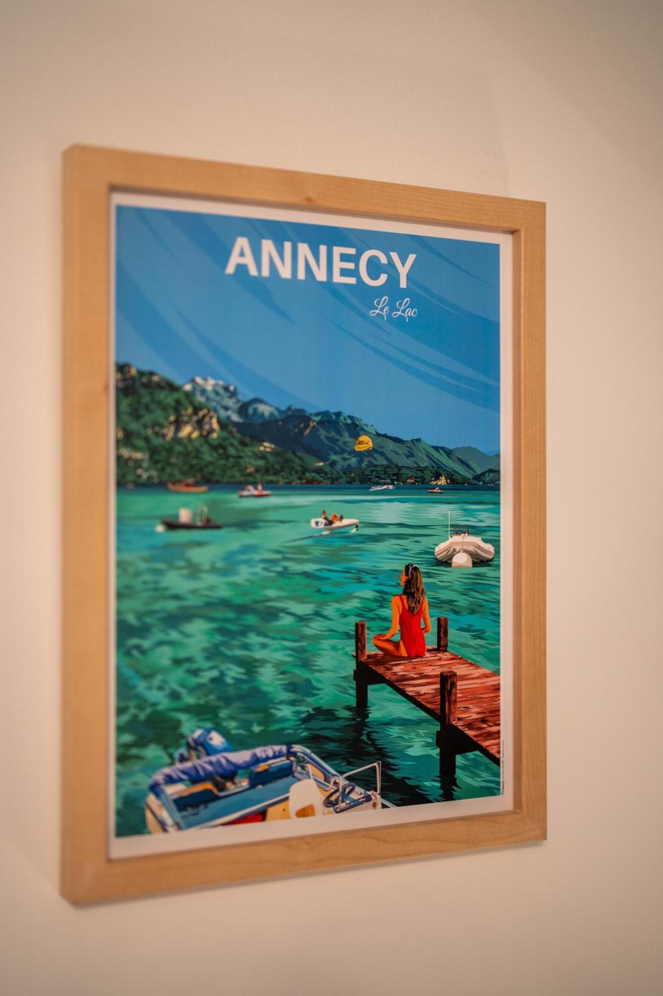 Charmant Appartement A 5 Minutes A Pied De La Vielle Ville Annecy Avec Parking Prive Eksteriør bilde